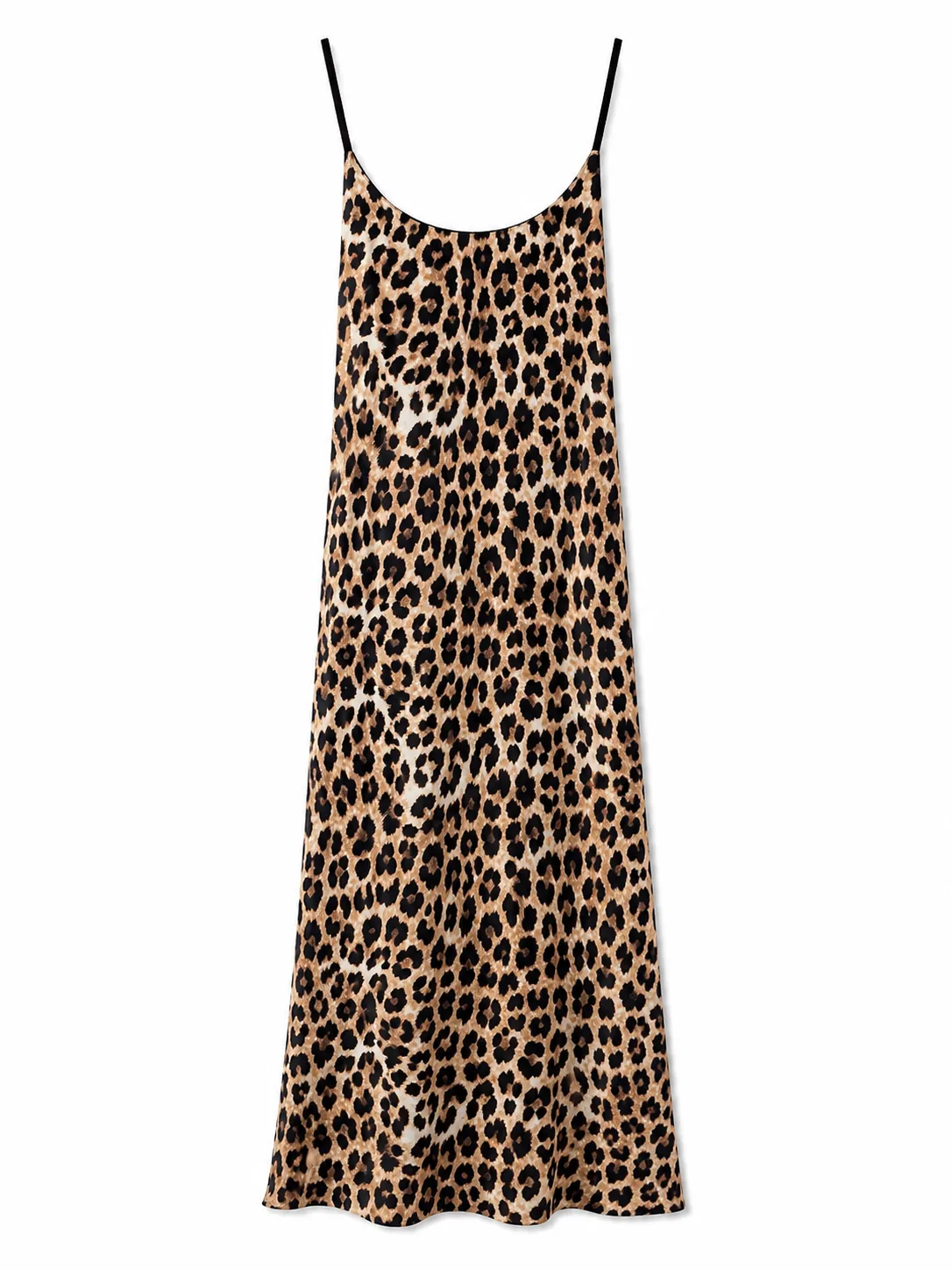 Women’s Leopard Print Slip Maxi Dress